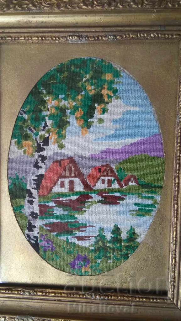 Tapestry "Village in the Alps" with price 28.50 BGN | € 14.57 Tapestry "Village in the Alps" with price 28.50 BGN | € 14.57