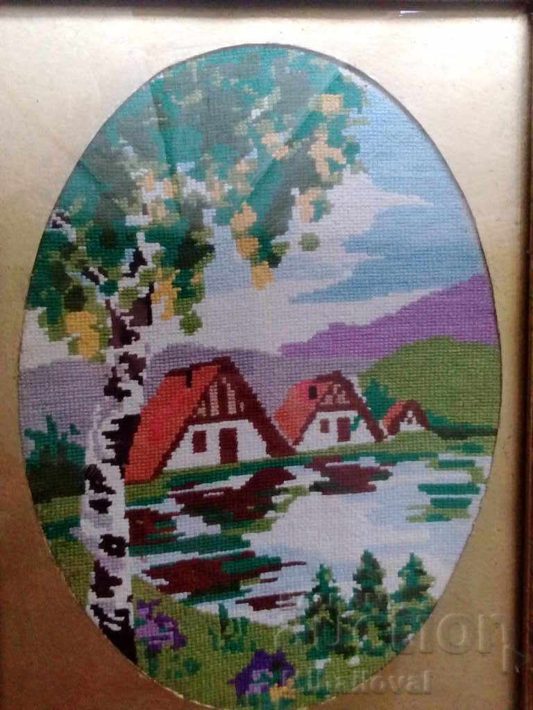 Tapestry "Village in the Alps" - 6 Tapestry "Village in the Alps" - 6