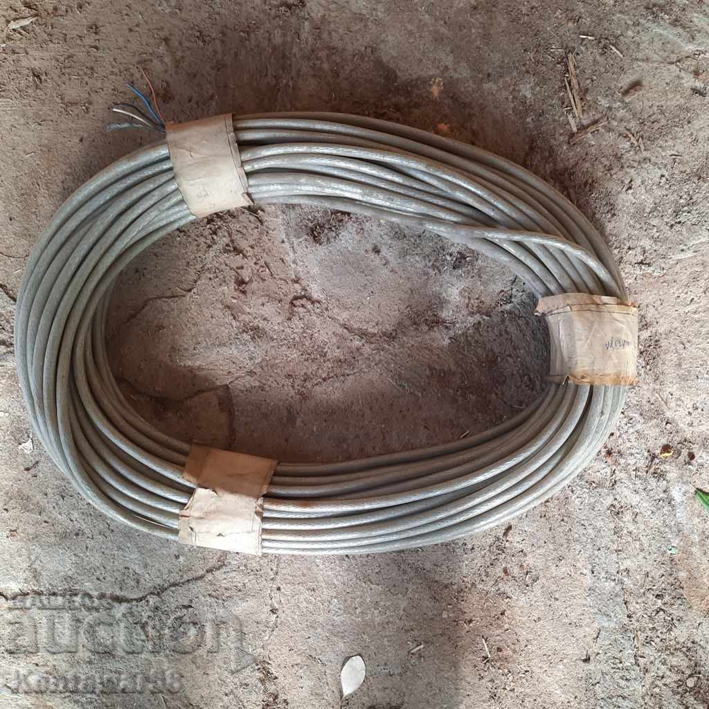 Four-core shielded cable 4 × 1.2 - 50 meters.