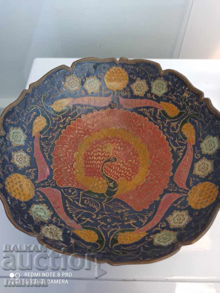 Bronze cup with peacock Bronze cup with peacock