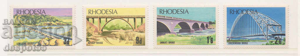 1969. Rhodesia. Poduri din Rhodesia.