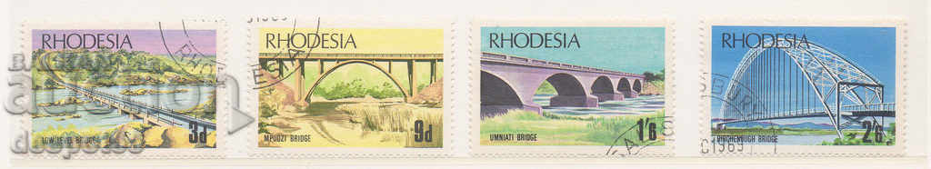 1969. Rhodesia. Poduri din Rhodesia.