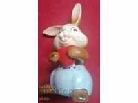 Figurină din porțelan iepure „Goebel kaninchen herz”