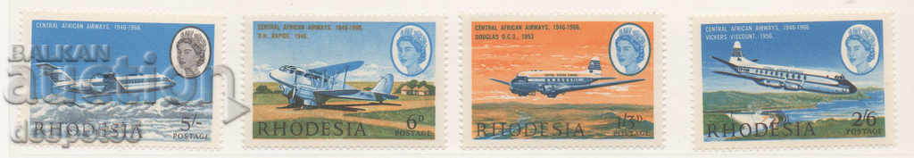 1966. Ροδεσία. Κεντρική Αφρικανική Αεροπορική Εταιρεία.