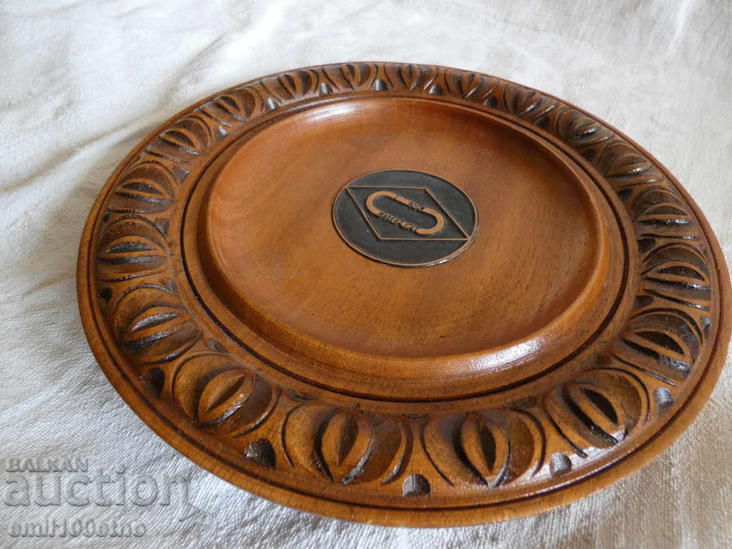 Auction DFS Septemvri Sofia - wooden plate for wall Auction DFS Septemvri Sofia - wooden plate for wall