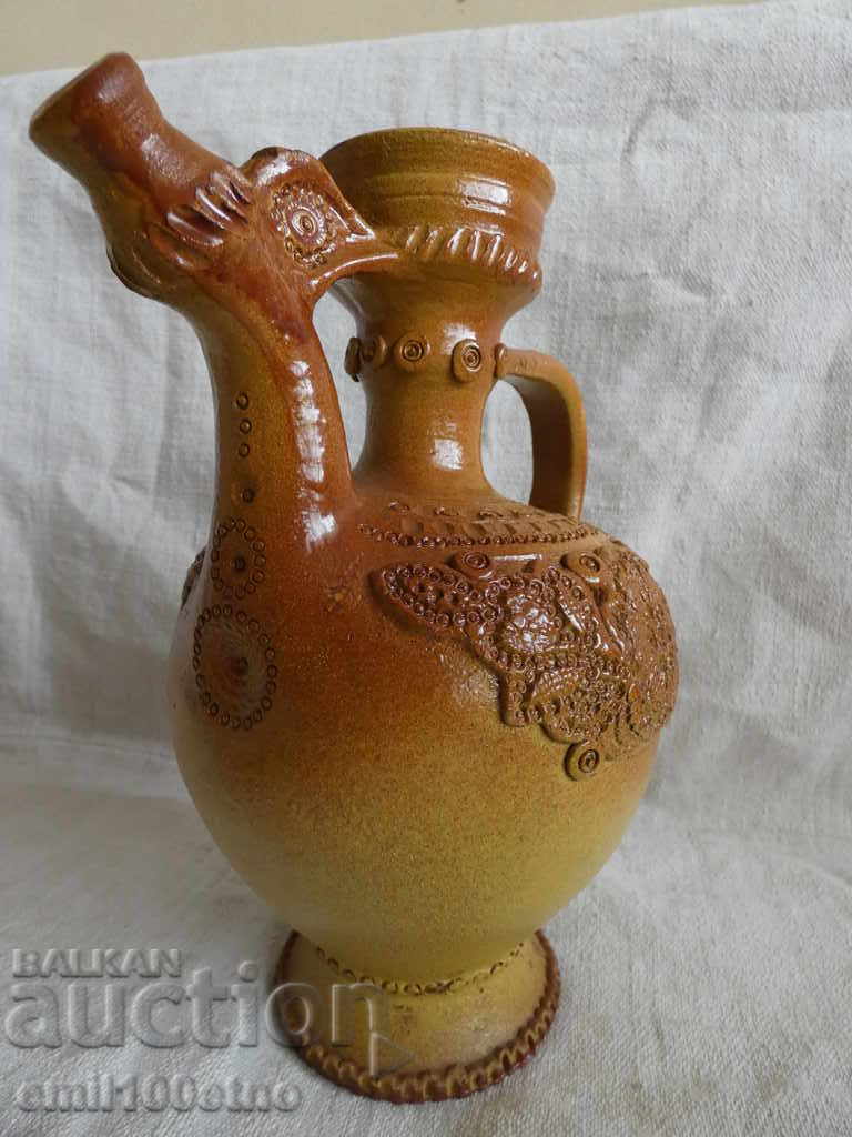 Delivery of Kana - cronder with 4 cups author's ceramics Tsonko Troyan 1996 Delivery of Kana - cronder with 4 cups author's ceramics Tsonko Troyan 1996