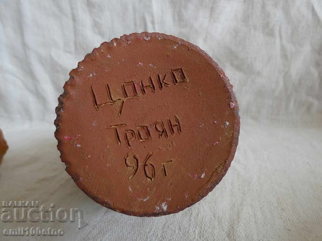 Kana - cronder with 4 cups author's ceramics Tsonko Troyan 1996 - 6 Kana - cronder with 4 cups author's ceramics Tsonko Troyan 1996 - 6