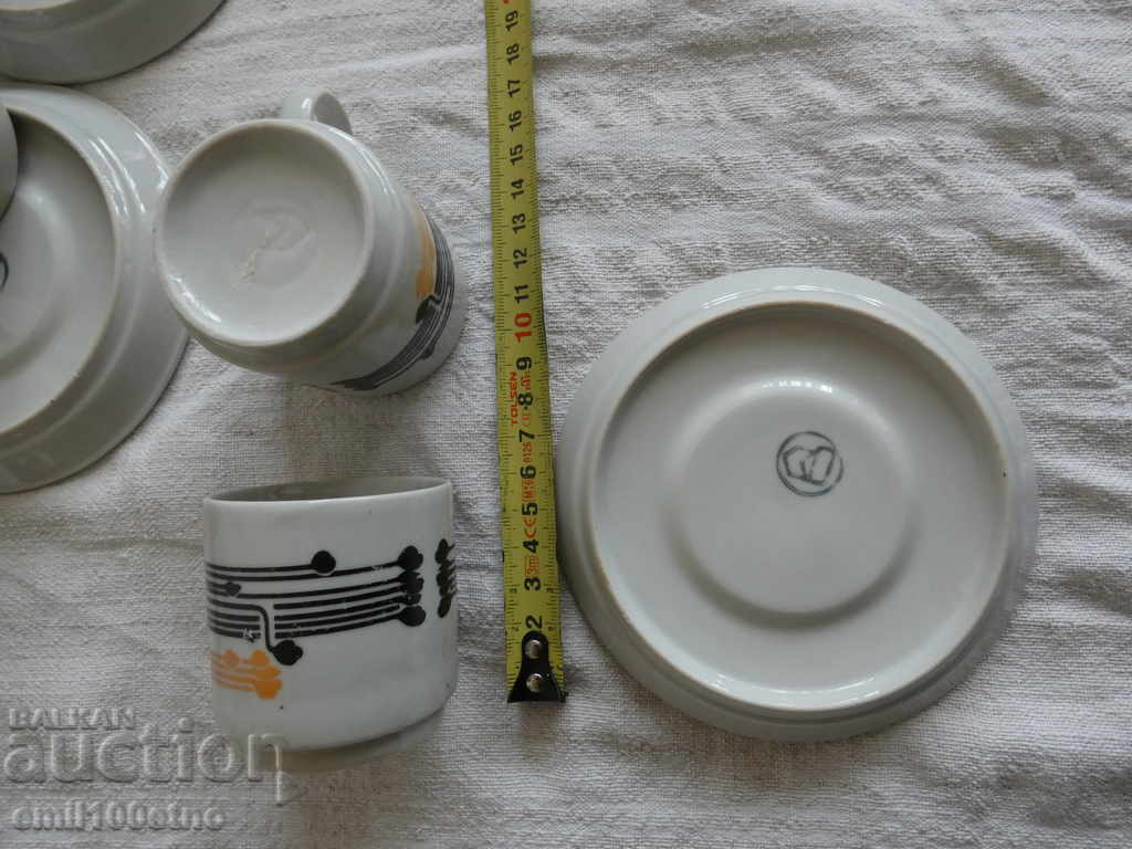 Coffee service - old Bulgarian porcelain - 7 Coffee service - old Bulgarian porcelain - 7