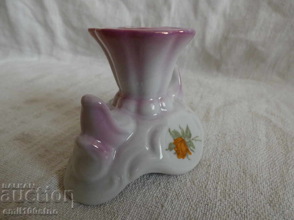 Auction  Beautiful small porcelain candlestick TITOV VELES Yugoslavia
