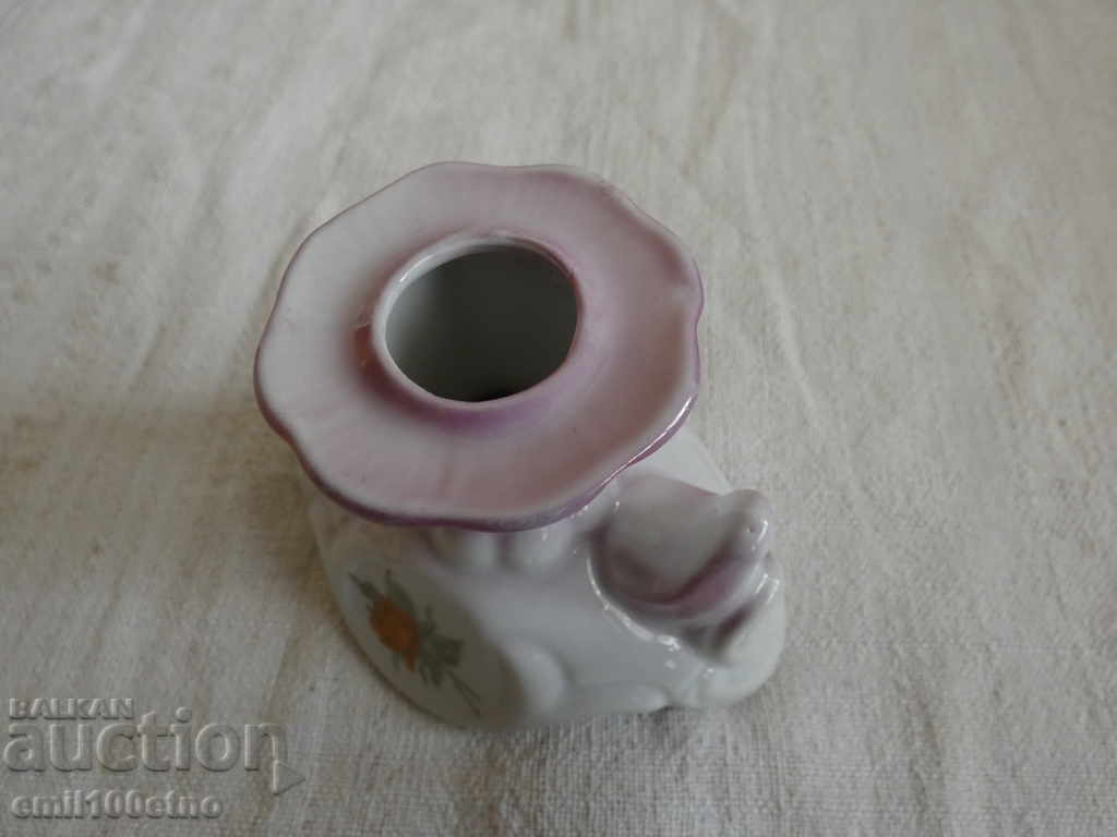 Delivery of Beautiful small porcelain candlestick TITOV VELES Yugoslavia