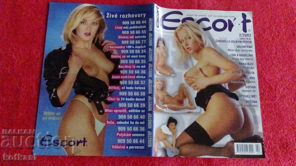 Vechea revistă porno sexuală Escort 2003 număr 2