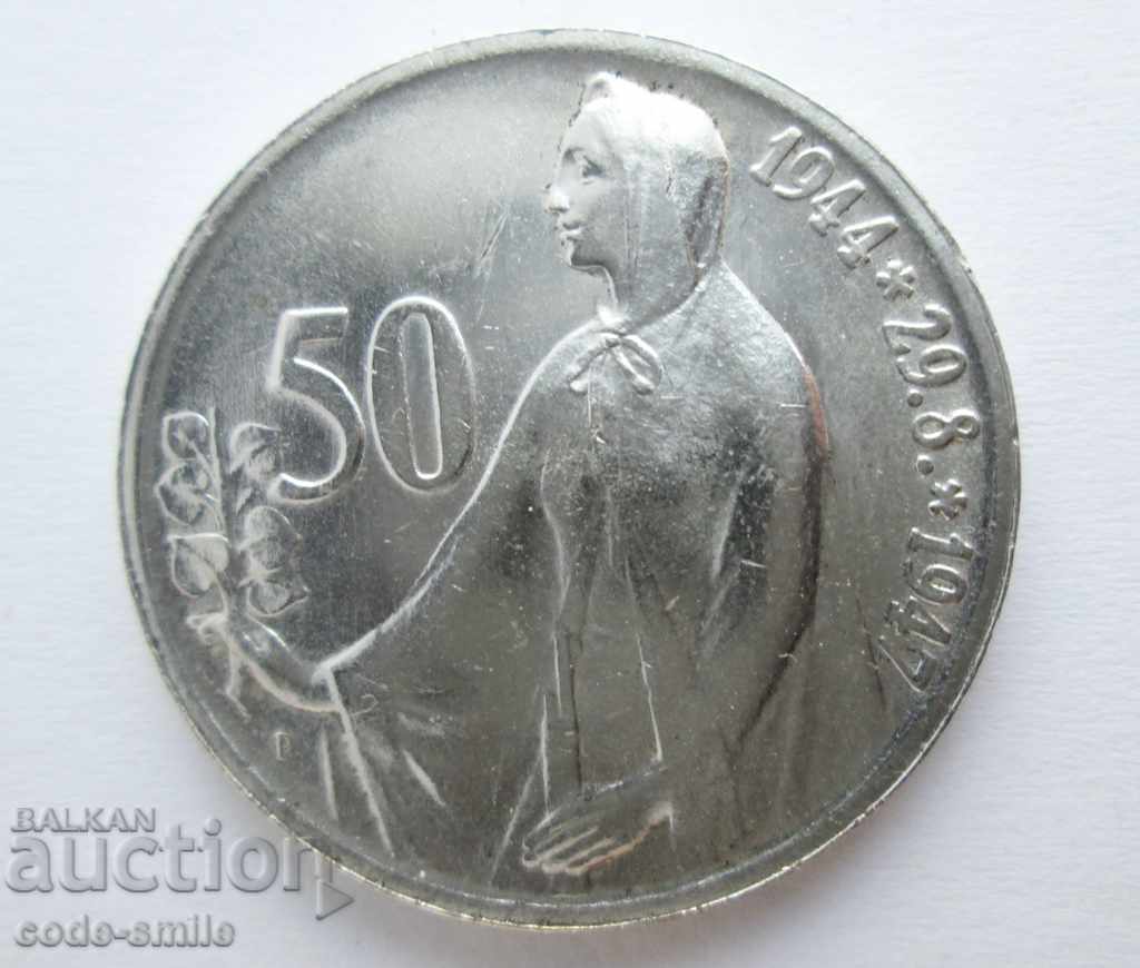 Old silver jubilee coin Czechoslovakia 1944-1947 - 6 Old silver jubilee coin Czechoslovakia 1944-1947 - 6