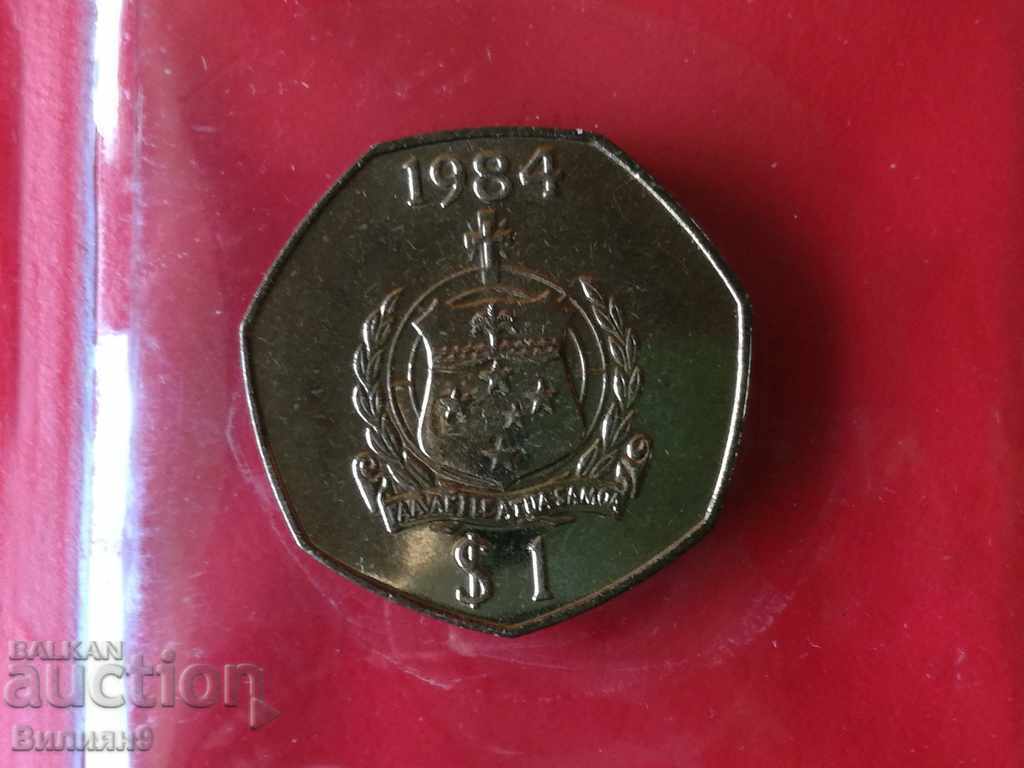 1 thala / dollar 1984 Samoa and Sisifo BU