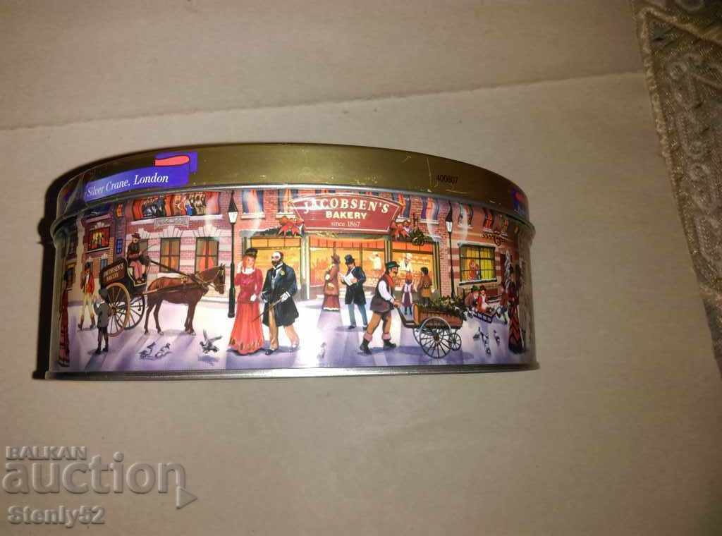 Beautiful branded metal box with price 5.00 BGN | € 2.56 Beautiful branded metal box with price 5.00 BGN | € 2.56