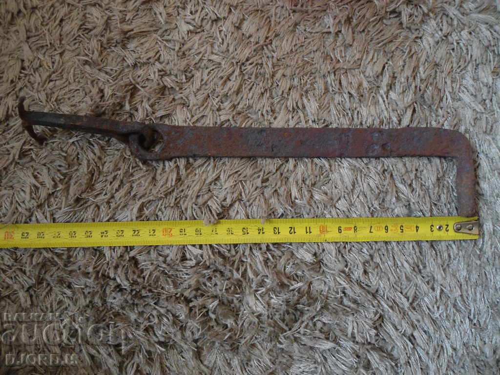 Auction Old wrought iron lock, latch Auction Old wrought iron lock, latch