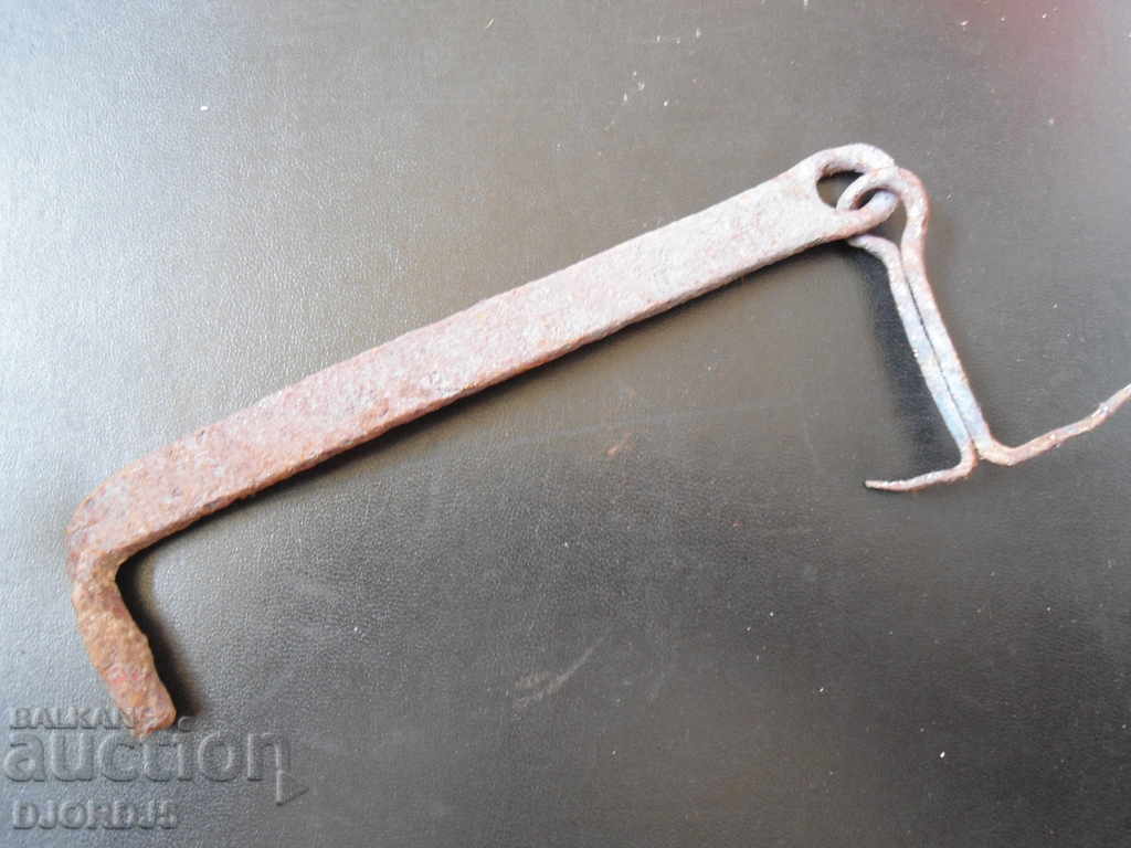 Old wrought iron lock, latch
