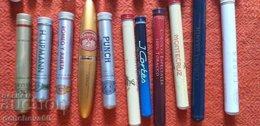 Collection of cigars in an old wooden, pyrography box - 5 Collection of cigars in an old wooden, pyrography box - 5