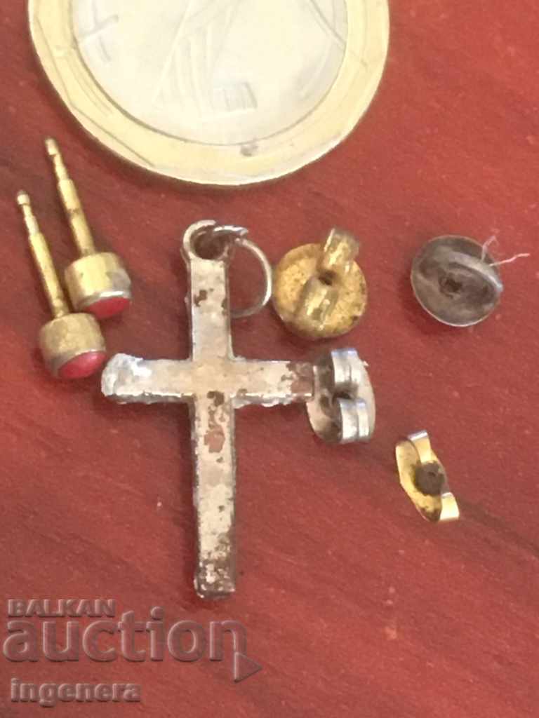 EARRINGS EARRINGS pendant METAL STONES FROM THE 50'S ANCIENT - 5 EARRINGS EARRINGS pendant METAL STONES FROM THE 50'S ANCIENT - 5