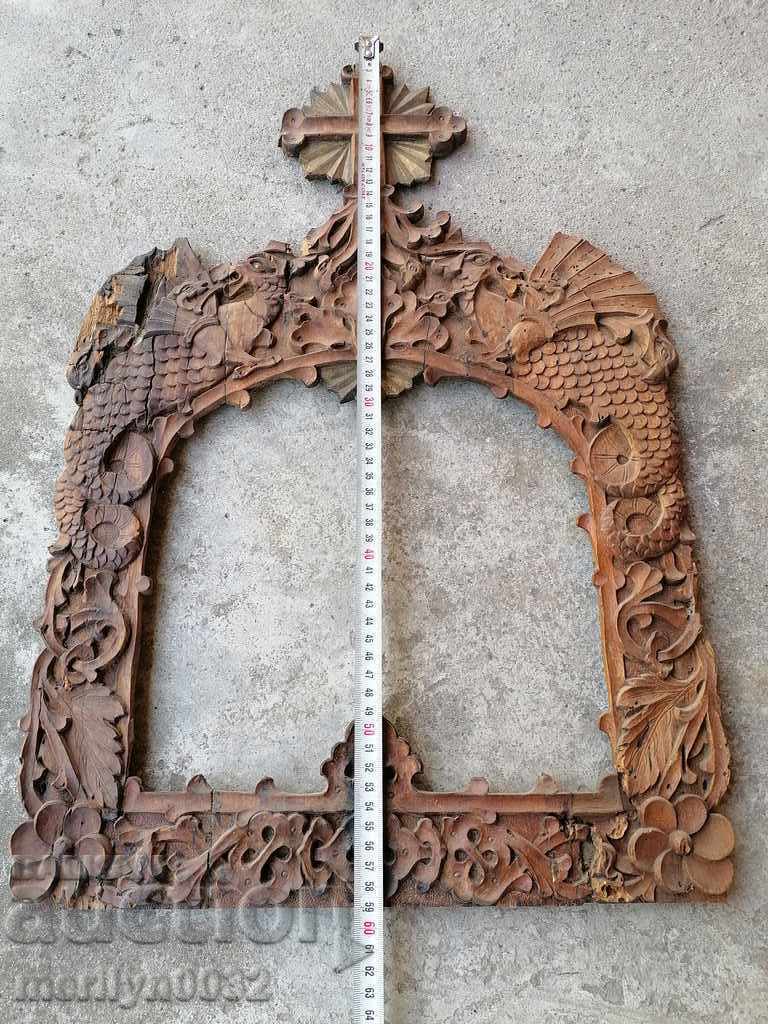 Revival-period home iconostasis icon, bible, cross UNIQUE - 6