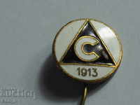 football club FC Slavia 1913 bronze-enamel