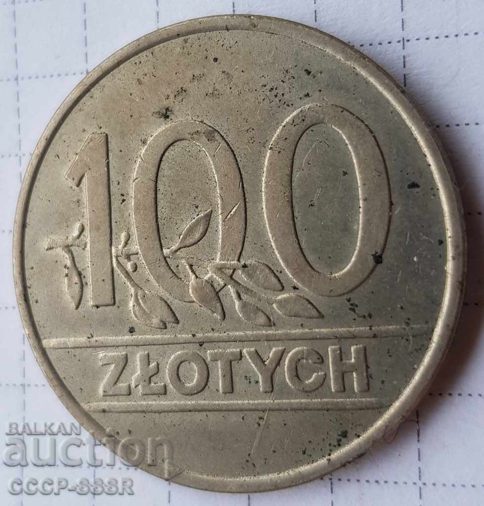 Polonia 100 PLN în 1990