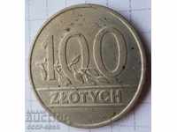 Полша 100 злоти 1990 г