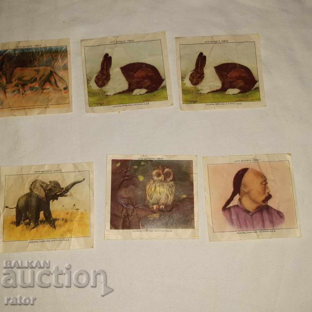 Delivery of Old stickers, decals, pictures, cards - 100 years old Delivery of Old stickers, decals, pictures, cards - 100 years old