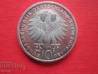 10 stamps 1992 Germany Silver coin 10 Mark