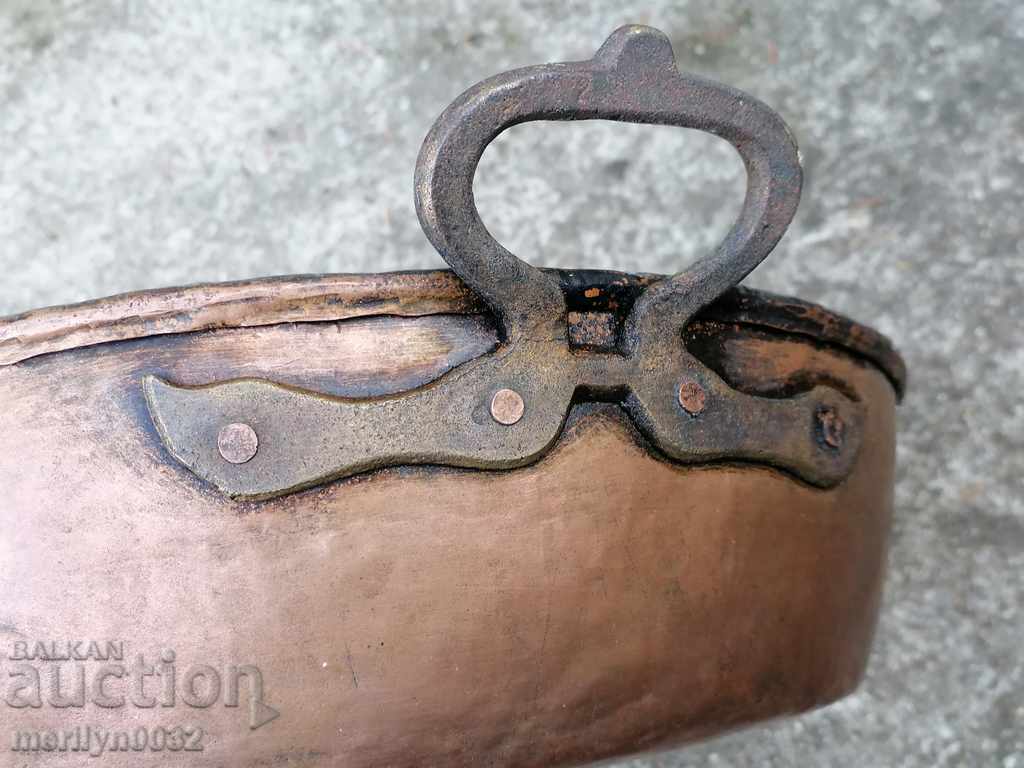 Old copper tray sahan copper tray pan blue - 6 Old copper tray sahan copper tray pan blue - 6