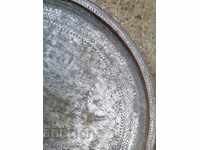 Old copper tray with engravings sahan, copper, tray, pan