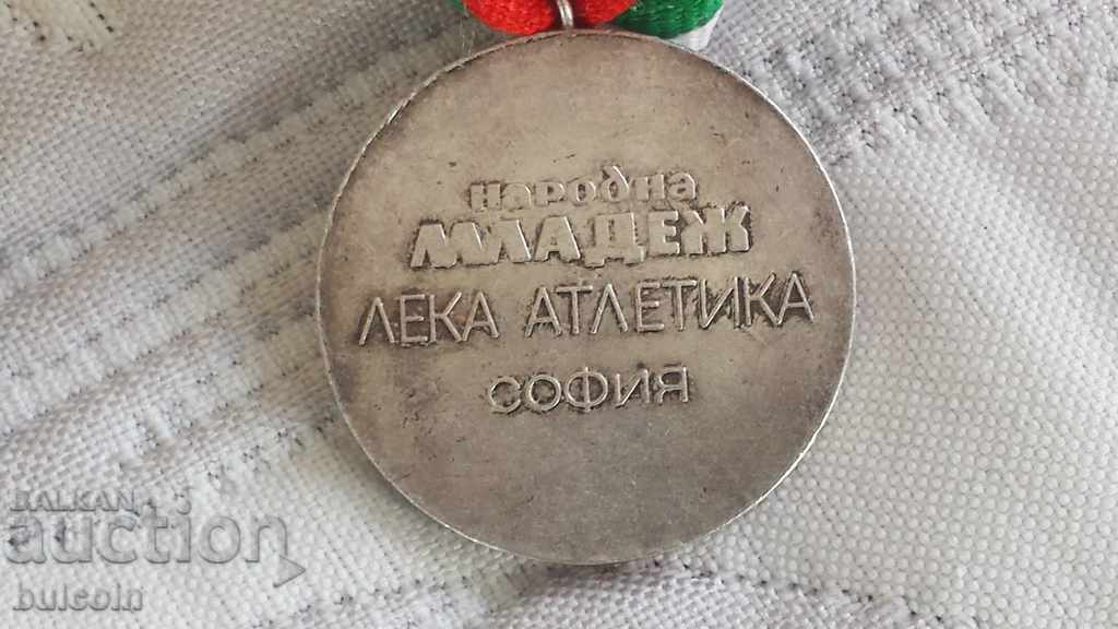 SET OF 2 MEDALS ATHLETICS / PEOPLE'S YOUTH NEWSPAPER 1968 - 5 SET OF 2 MEDALS ATHLETICS / PEOPLE'S YOUTH NEWSPAPER 1968 - 5