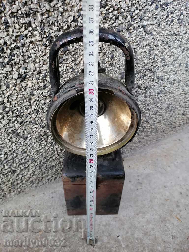Old German searchlight, headlight, lantern lamp with price 87.00 BGN | € 44.48 Old German searchlight, headlight, lantern lamp with price 87.00 BGN | € 44.48