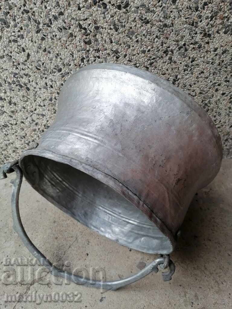 Επικασσιτερωμένο χάλκινο δοχείο, χάλκινο δοχείο, χάλκινο δοχείο, χάλκινο δοχείο με τιμή € 68.73 | 134.42 BGN