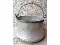 Oală de cupru placată cu cositor, oală de cupru, oală de cupru, vas de cupru