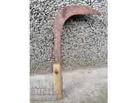 Παλιό σφυρήλατο δρεπάνι, λεπίδα από σφυρήλατο σίδερο