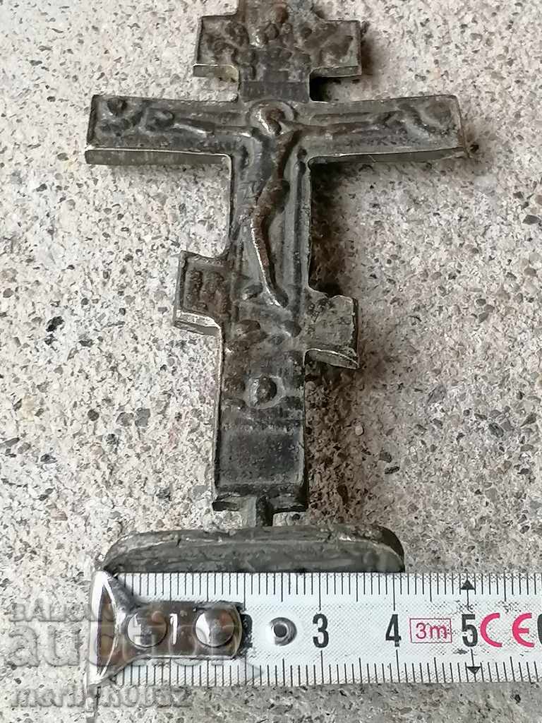 Auction  Revival bronze ritual seal prosphora cross 1884 year