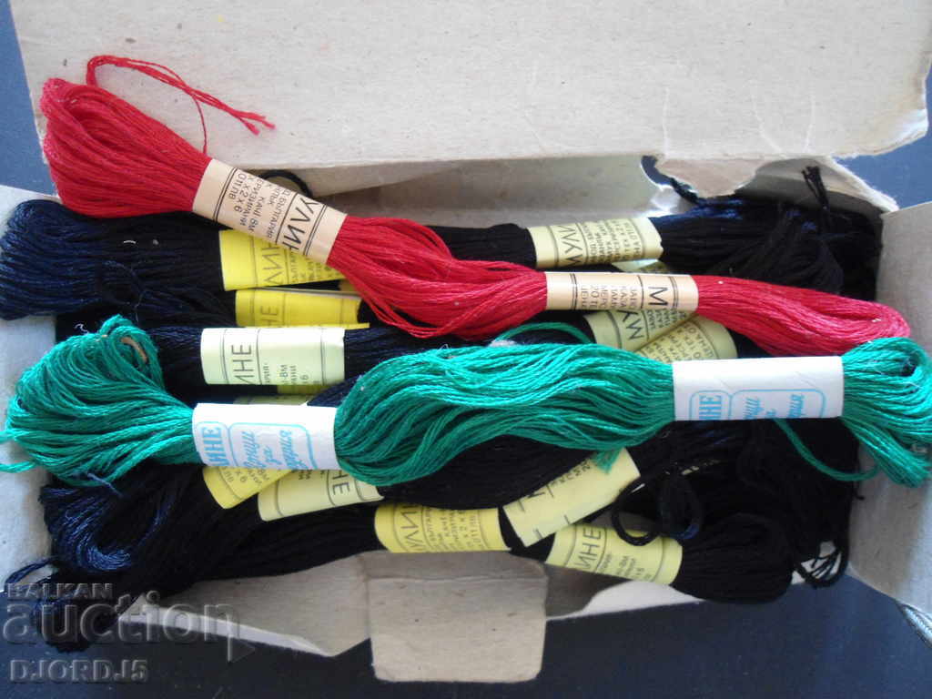 Embroidery threads, MULINE, 20 pieces - 7 Embroidery threads, MULINE, 20 pieces - 7