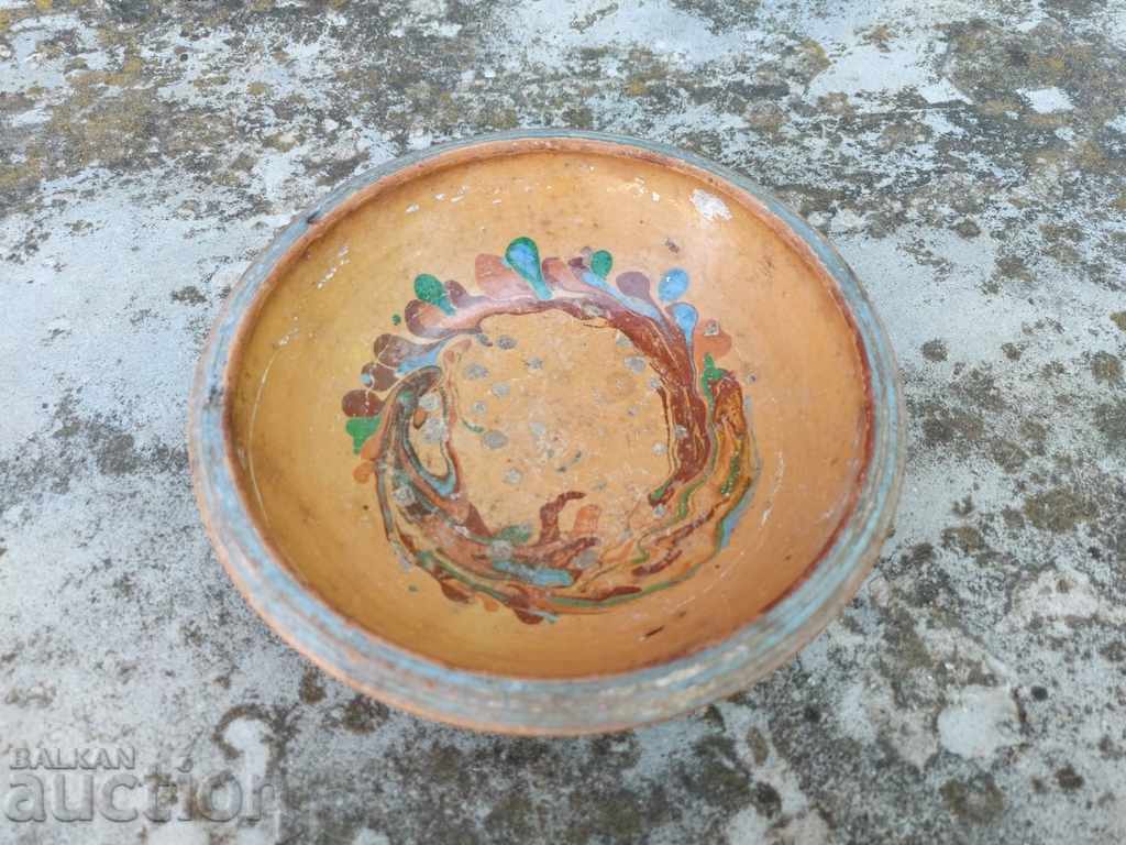 OLD AUTHENTIC WRITTEN CERAMIC CUP BOWL DISH