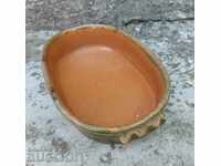 OLD AUTHENTIC CERAMIC BOWL TRAY PLATE POT