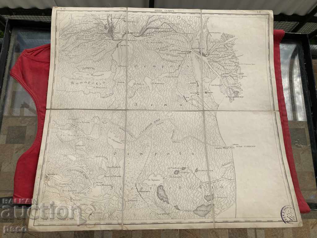 Sulina Kiliya Dunavets Northern Dobrudja Old map