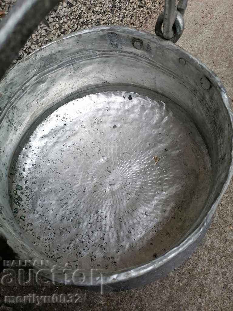 Auction Tin-plated copper pot, copper pot, copper pot, copper vessel Auction Tin-plated copper pot, copper pot, copper pot, copper vessel