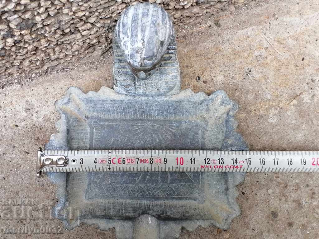 Vechi stil Art Deco scrumieră țigară sfinx, trabuc - 6