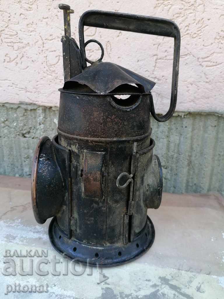 Army railway lantern Kingdom of Bulgaria RAIL REGIMENT 1941 with price 170.00 BGN | € 86.92 Army railway lantern Kingdom of Bulgaria RAIL REGIMENT 1941 with price 170.00 BGN | € 86.92