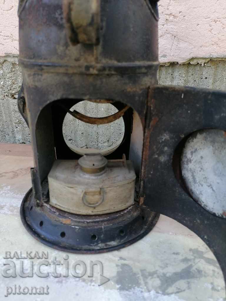 Auction Army railway lantern Kingdom of Bulgaria RAIL REGIMENT 1941 Auction Army railway lantern Kingdom of Bulgaria RAIL REGIMENT 1941