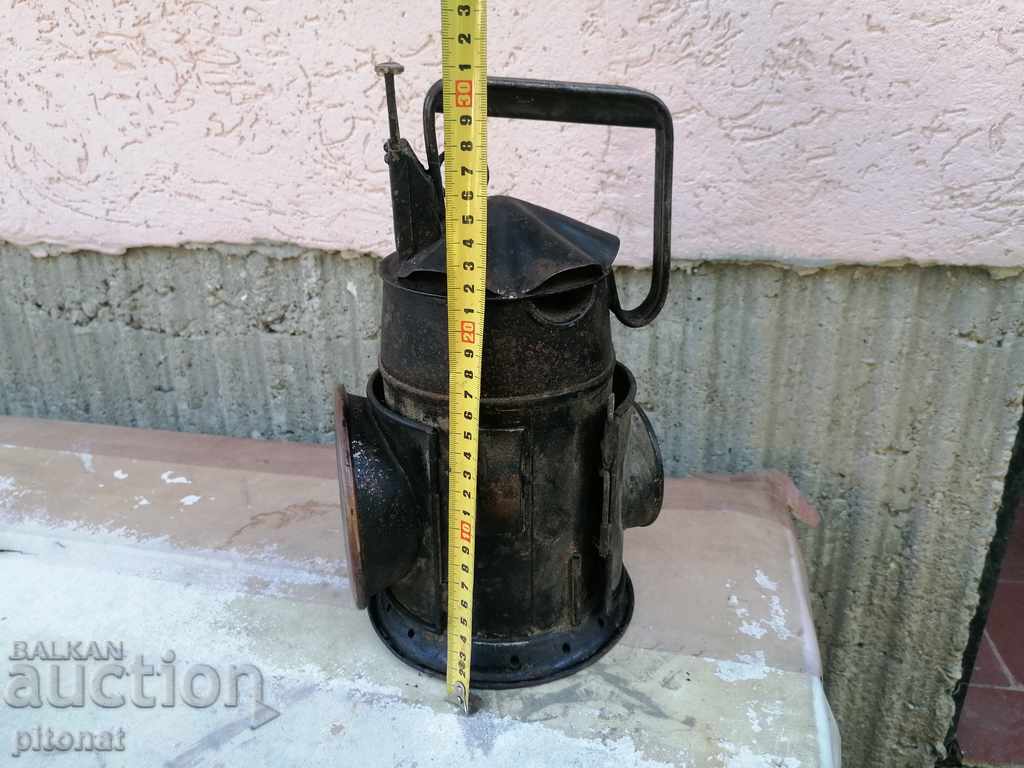 Army railway lantern Kingdom of Bulgaria RAIL REGIMENT 1941 - 6 Army railway lantern Kingdom of Bulgaria RAIL REGIMENT 1941 - 6