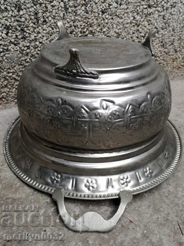 Decorative brass dish fruit bowl basin brazier basket - 5 Decorative brass dish fruit bowl basin brazier basket - 5