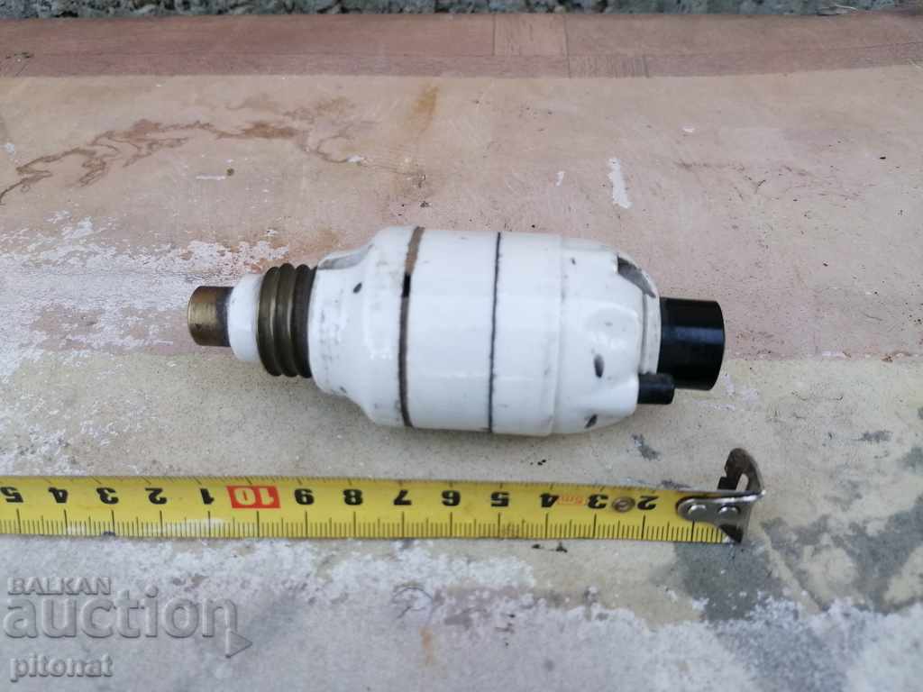 Old porcelain automatic fuse STOTZ - 5 Old porcelain automatic fuse STOTZ - 5