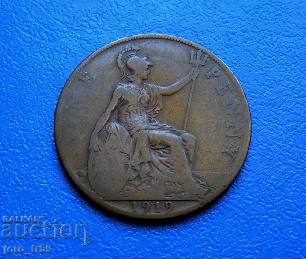 Great Britain 1 Penny 1919 - #1