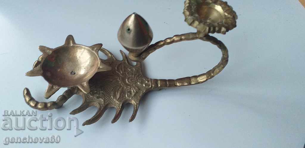 Bronze Candlestick "Scorpio" for Aromatherapy with price 30.00 BGN | € 15.34