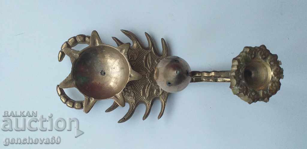 Auction  Bronze Candlestick "Scorpio" for Aromatherapy